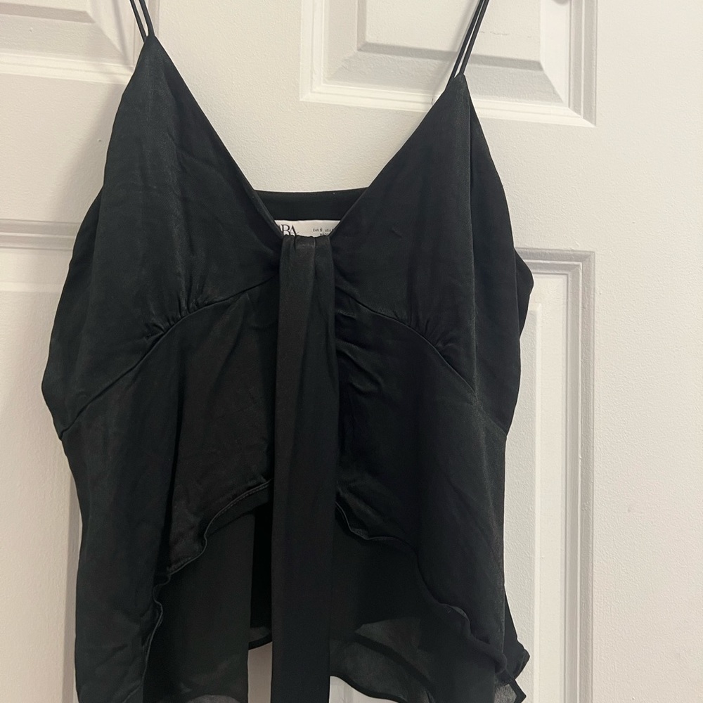 Zara Satin Tank